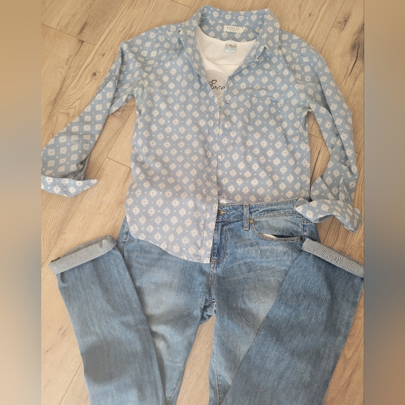 Velvet by Graham & Spencer down Shirt. Size M - Picture 10 of 11